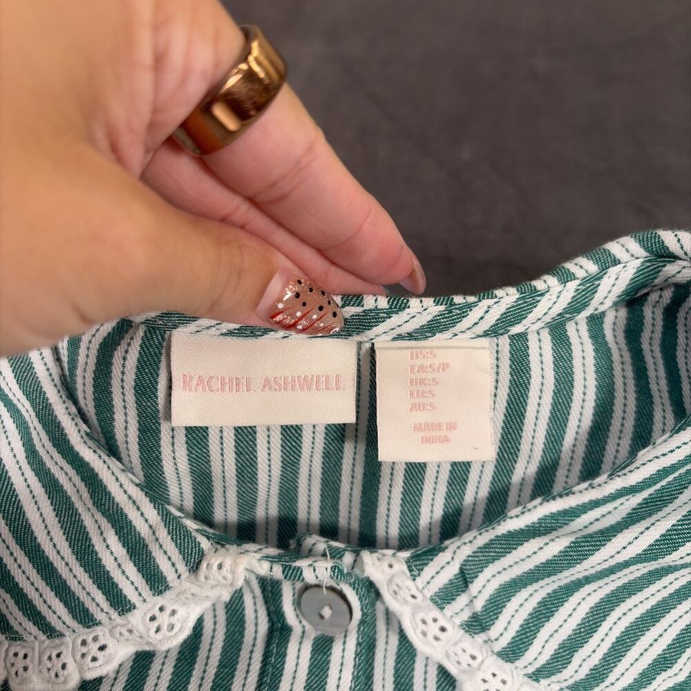 Rachel Ashwell Cotton Pajamas Women’s Small S Shabby Chic Cottagecore Colonial - Picture 4 of 16